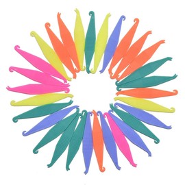 RZJZGZ Dental Elastic Rubber Bands Placers for Braces Disposable Plastic Orthodontic Elastic Placers Multi-color (30Pcs)