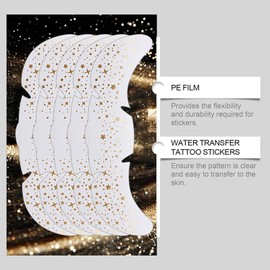 Brown Freckle Tattoos Stickers – Natural Looking Faux Freckles for Face | Waterproof, Long-Lasting, Easy to Apply & Remove | Star, Love & Freckle Design | Temporary Freckle Makeup for Women 6PCS