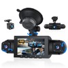 4 Channel 360°Dash Cam Front and Rear Inside Left Right,3''