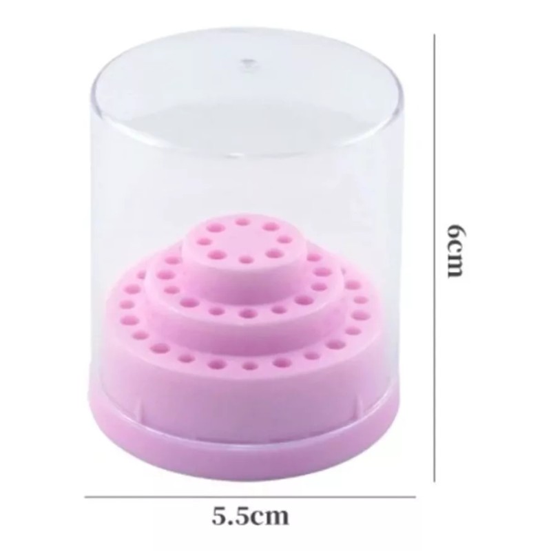 Nail Art Base Organizador Para Puntas Drill Pulidor Uñas 48