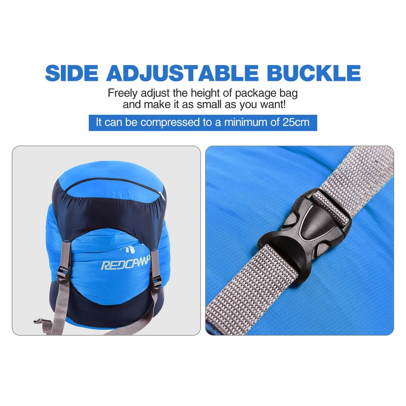 REDCAMP REDCAMP Nylon Compression Stuff Sack, 10L Lightweight Sleeping Bag