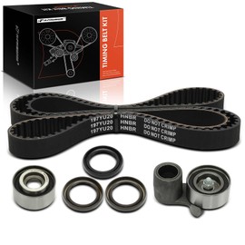 A-Premium Engine Timing Belt Kit Compatible with Honda Accord 2003-2017, Accord Crosstour 2010-2011, Pilot 2005-2015, Odyssey, Ridgeline, Crosstour & Acura MDX, RDX, TSX, TL, ZDX, RL & Saturn Vue