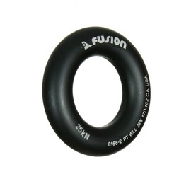 Fusion Climb Perfect Tension Aluminum O-Ring Large 2.625" Matte Black 32KN