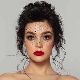 ASAHEL Fascinators Hat Women Mesh Veil 1920s Headpiece Bridal Wedding Tea Party Cocktail