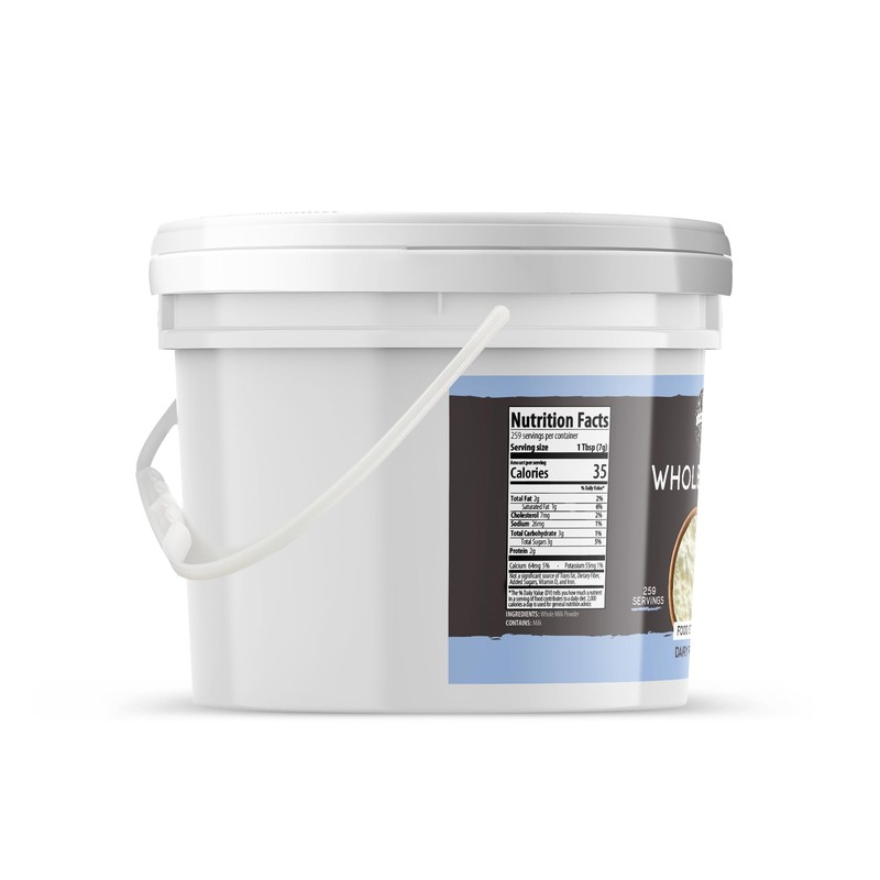 Birch & Meadow 1 Gallon Bucket of Whole Milk Powder,