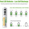 EBL 16x AAA Rechargeable Batteries Triple A 1100mAh NiMH +AA