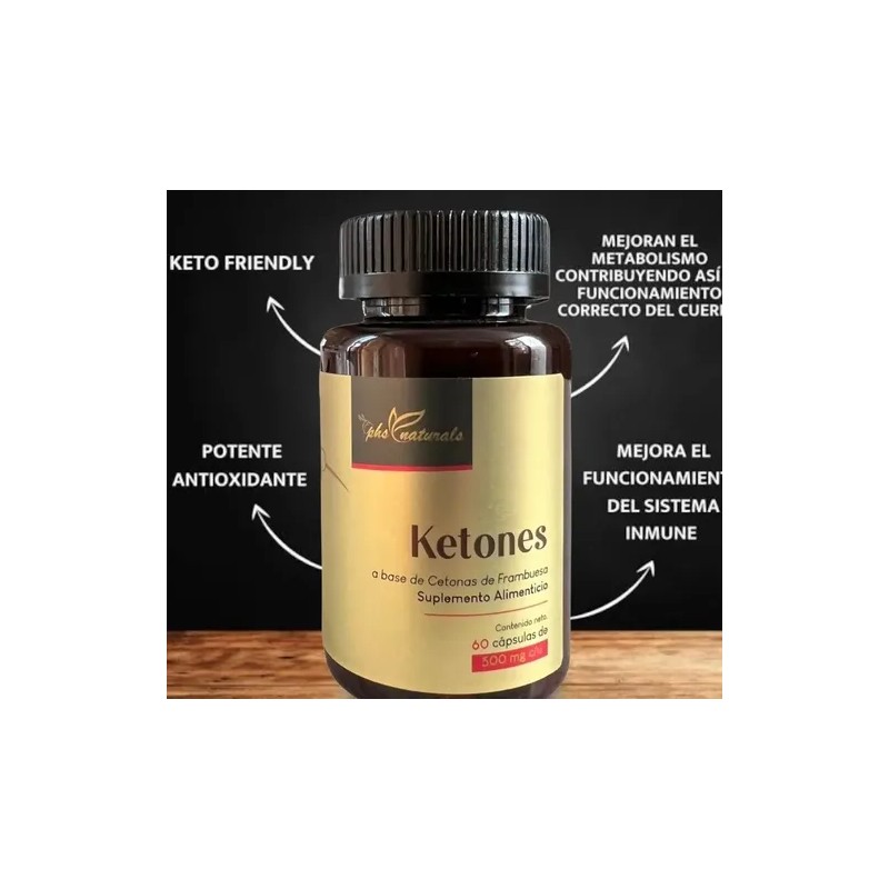Cetonas De Frambuesa / Ketones Quemador Grasa 500mg Phs Natu