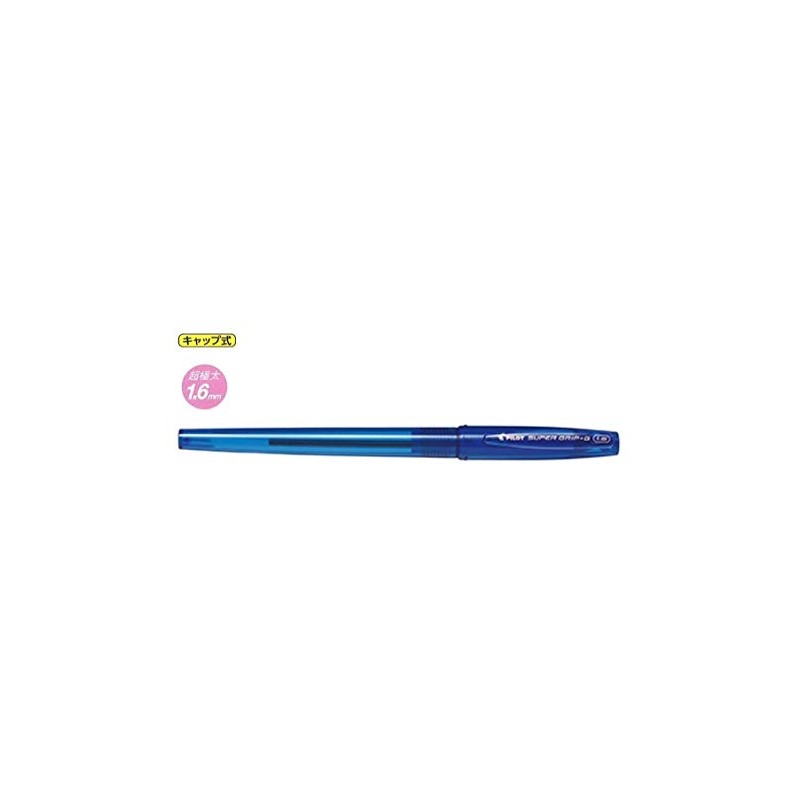 Pilot BSGC-10BB-LL Oil Based Ballpoint Pen, Super Grip G, Cap