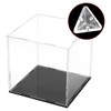 Erpmlyo 12 Piece Acrylic Corner Brackets with Semi-Transparent Screws, Clear