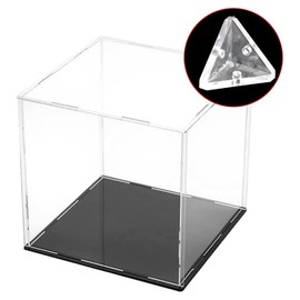 Erpmlyo 12 Piece Acrylic Corner Brackets with Semi-Transparent Screws, Clear Right Angle 3 Hole Connecting Brackets