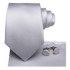 Hi-Tie Ties for Men Silk Necktie Pocket Square Cufflinks Wedding
