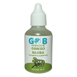 Extracto Ginkgo Biloba - Go3b - 30 Ml - Suplemento Sabor Sin Sabor                                                                                    