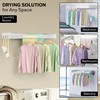 Homexa Wall Mounted Drying Racks for Laundry (31.5 Inches Wide)