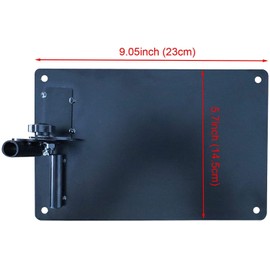LOVMEAD Golf Alignment Sticks Holder, Golf Training Aids Iron Plate Alignment Rod Golf Swing Training Alignment Bar Swing Trainer (180° Golf Training Aid Plate)