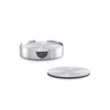 Zeller Set of Coasters 7 pcs. 10cm, Stainless_Steel, Multi-Colour, 28