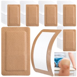 Geiserailie 30 Pcs Flexible Extra Large Adhesive Bandages 5" x 3" Sterile Fabric Adhesive Bandages with Non Stick Pad, Latex Free for Wound Care
