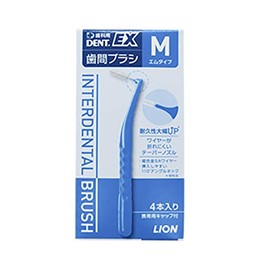 Lion DENT.EX Interdental Brush, Pack of 4, M