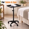 Adjustable Aluminum Rolling Salon Tray with 360° Wheels, 18 x
