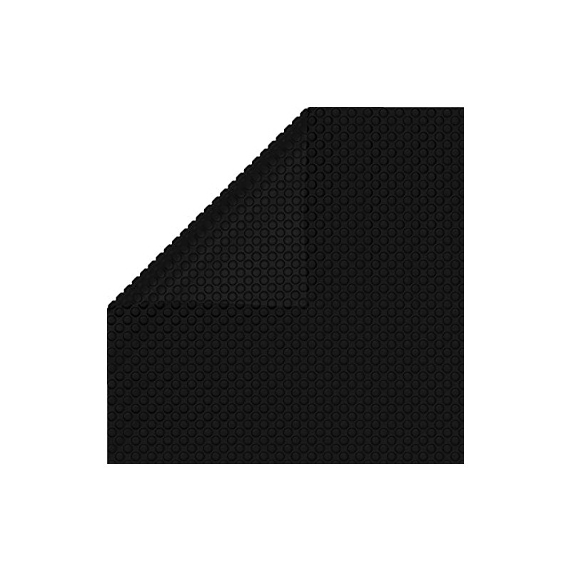 SKM Floating Rectangular Pool Cover Black 102.4"x63" PE