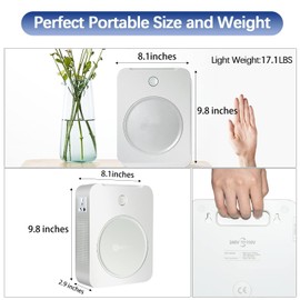 uyoyous 3000W Step Up Voltage 110V to 220V Converter Heavy Duty Power Converter 110v to 220v Power Transformer for Europe Asian Korea 220V-240V Appliances Use in US Canada Mexico