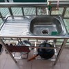 Stainless Steel Kitchen Sink with Faucet, Free Standing Utility Sink