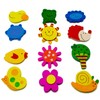 AKORD Lovely Toy Animal Coloured Wooden Cartoon Refrigerator Magnets For