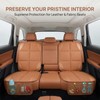 Car Seat Protector 2-Pack, Thick Padding Cushion (Dark Brown)