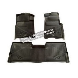 Husky Liner 98041 WeatherBeater Custom Floor Liner BLACK 10-11 Dodge Ram MegaCab