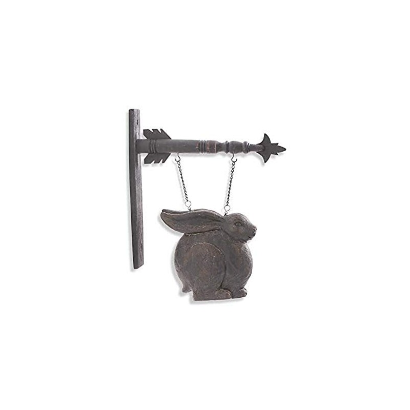 K&K Interiors 14365A Small Dark Brown Sitting Rabbit Arrow Replacement,