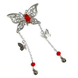 Tian Guan Ci Fu Hua Cheng Xie Lian Horquilla para el pelo de mariposa Diario al aire libre Decoración del pelo Cosplay Prop Mujer Niña Regalo