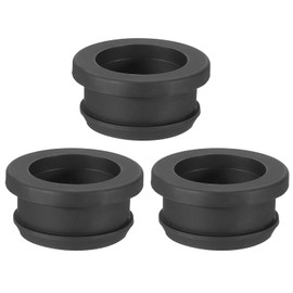 PATIKIL 28mm / 1-1/18" Drilled Hole 15/16" Inner Diameter Rubber Grommets Top Hat Grommets for Wire Eyelet Ring Gasket Auto Firewall Cable Hole Plug Wire Protection Black