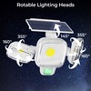 CINOTON Solar Motion Sensor Outdoor Lights, 3 Modes LED Security