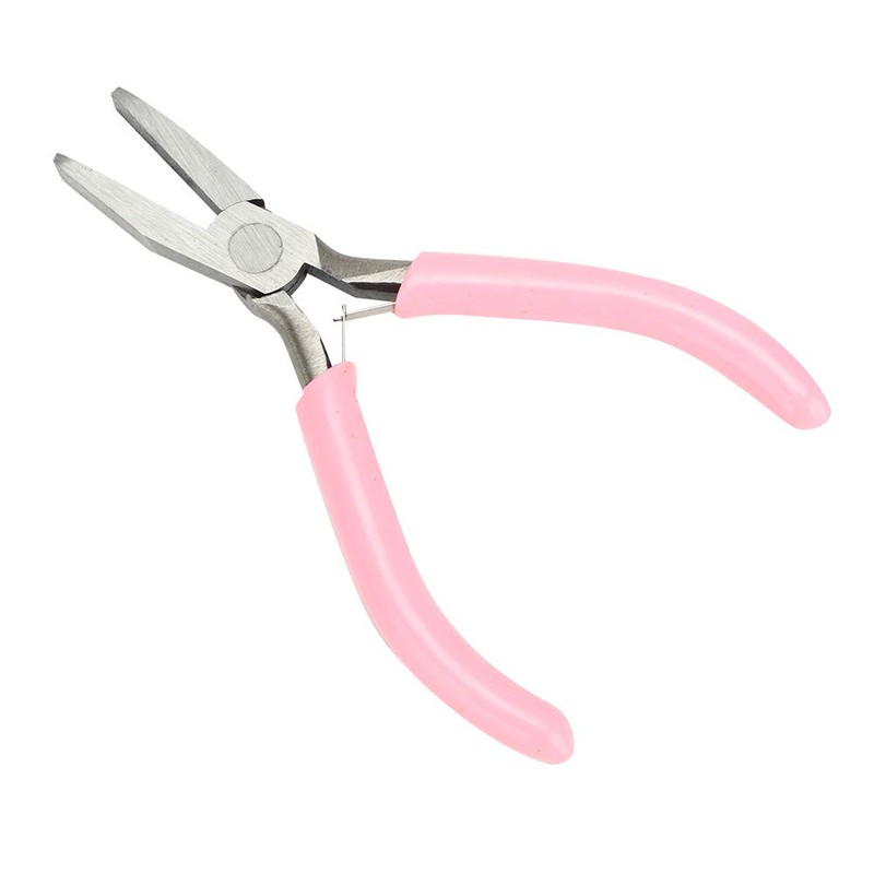 Pliers Set for Manual Work, Mini Pliers in Pink Metal