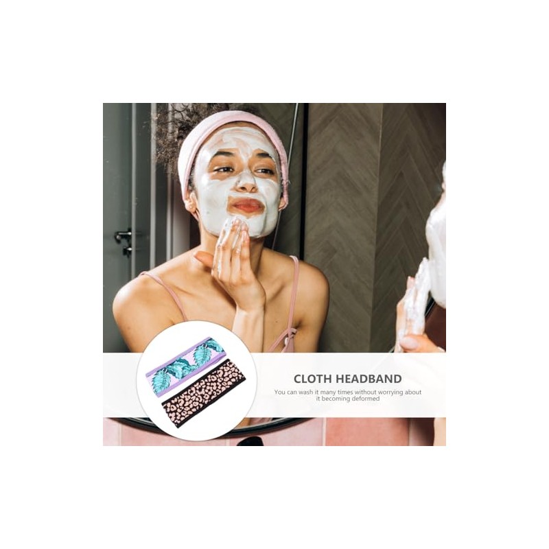 2piezas Diademas De Baño Creativas Diadema Accesorio Elástico Cabello Absorbe
