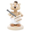 Kuhnert - Hamster Smoker Figurine Solid Wood Turned 13 cm