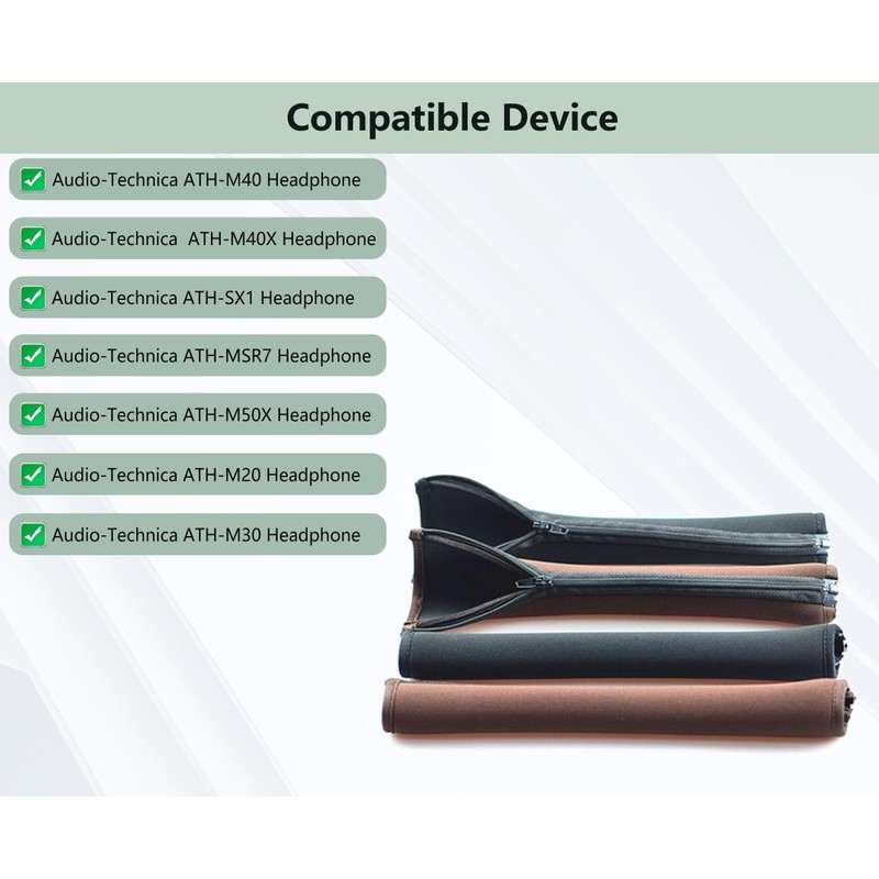 XRHTONG Durable Replacement Headband Compatible with Audio-Technica ATH-M40 ATH-M40X ATH-SX1