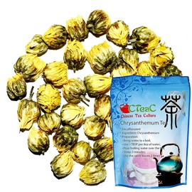 Chrysanthemum Tea, Tai Ju, Herbal, Flower Tea, Decaffeinated, Loose Leaf Tea - 3oz