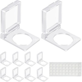 DAOKAI PC Power Button Cover, Transparent Safety Push Button Cap with Seal to Prevent Computer Mispression, For Mounting Hole Diameter 0.6 inch (16 mm) - 10 Pcs