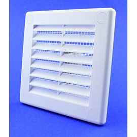 Air Vent Grille 100mm x 100mm / 4" x 4 inch with Fly Screen / Net / Mesh Wall / Ceiling Ventilation Ducting Cover 10cm TRU30