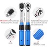 BULLTOOLS 1/4-inch Drive Click Torque Wrench Set Dual-Direction Adjustable 90-tooth