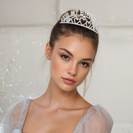 Aushamtai Birthday Girl Princess Crown for Women Girls Princess Birthday Silver Tiaras Birthday Sashes