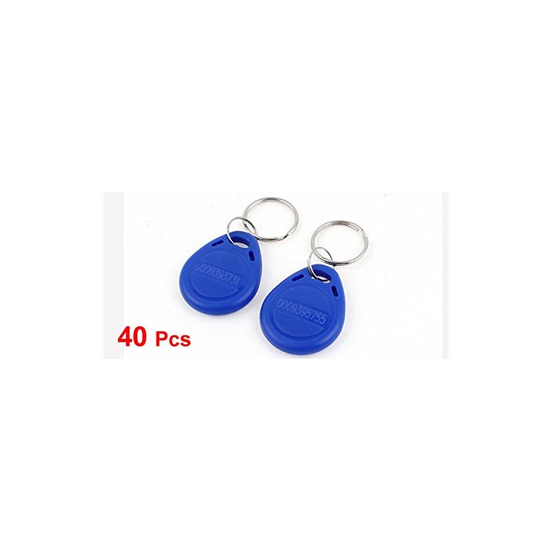 40Pcs Blue EM4100 125Khz RFID Proximity ID Card Token Tag