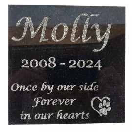 Unbranded Pet Memorial Grave Stone Garden Headstone Cemetery Marker for Cat or Dog d2