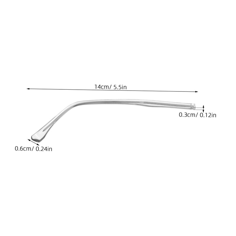 Mipcase 1pair Eyeglass Replacement Temples Stylish Arms for Glasses Comfortable