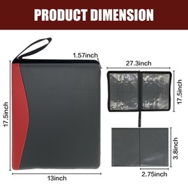 1000+ Pockets Card Binder,16 Pockets Trading Card Binder Ringless Side Loading Trading Card Album Folder,Card Collection Binder for MTG, TCG, Sports Cards, Game Cards