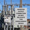 Inverter Output Connection Do Not Relocate Sign, 8.5 x 11