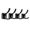 Optish Black Coat Hooks Wall Mount, Wall Hooks for Hanging,