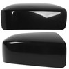 Side Rearview Mirror Cover Black Weather Proof Protective Door Mirror