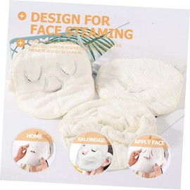 BIUDECO 1 Set Cold and Hot Compress Face Towel Spa Towel Gym Face Towel Facial Steam Towel Heat Ice Face Mask Facial Towel Full Facial Mask Hot and Cold Compress Beige