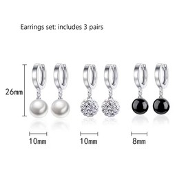 Qimily Quality Freshwater Cultured Pearl Earrings Leverback Dangle Stud Silver Gold Pearl Hoop Earrings For Women